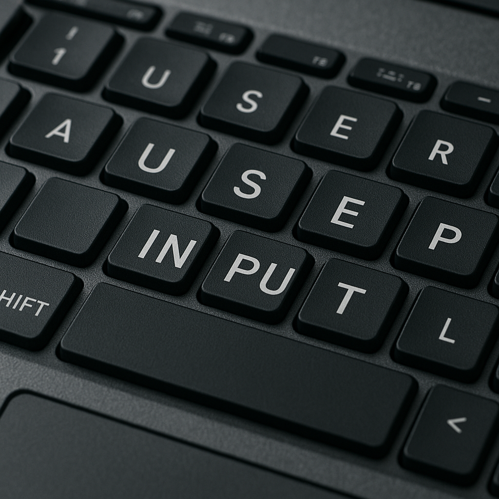 Computer keyboard close-up, representing user input and accessibility concepts